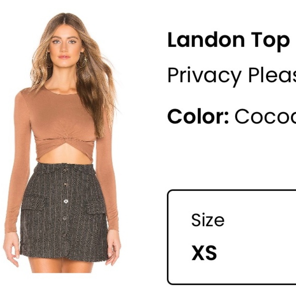 Brand new top purchased from Revolve.